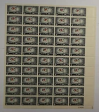 US SCOTT 1239 PANE OF 50 INTERNATIONAL RED CROSS STAMPS 5 CENT FACE MNH