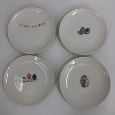 Rae Dunn Magenta 6" Happy Easter 4-Piece Hors d'oeuvre Side Plate Set HG10
