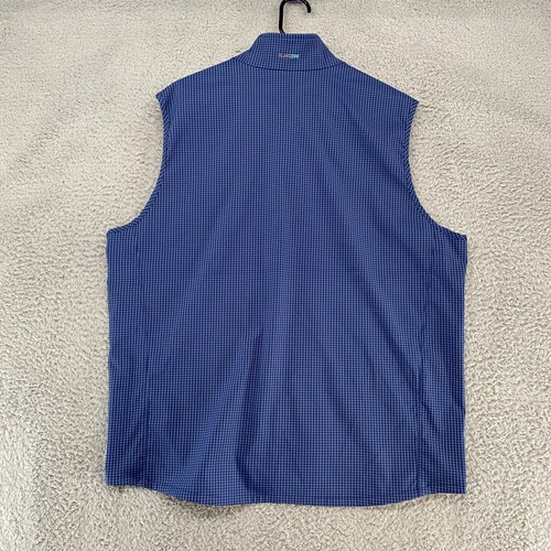 Tommy Bahama Island Zone Vest Mens Large Plaid Check On Par Pro Vista Golf - Picture 13 of 14