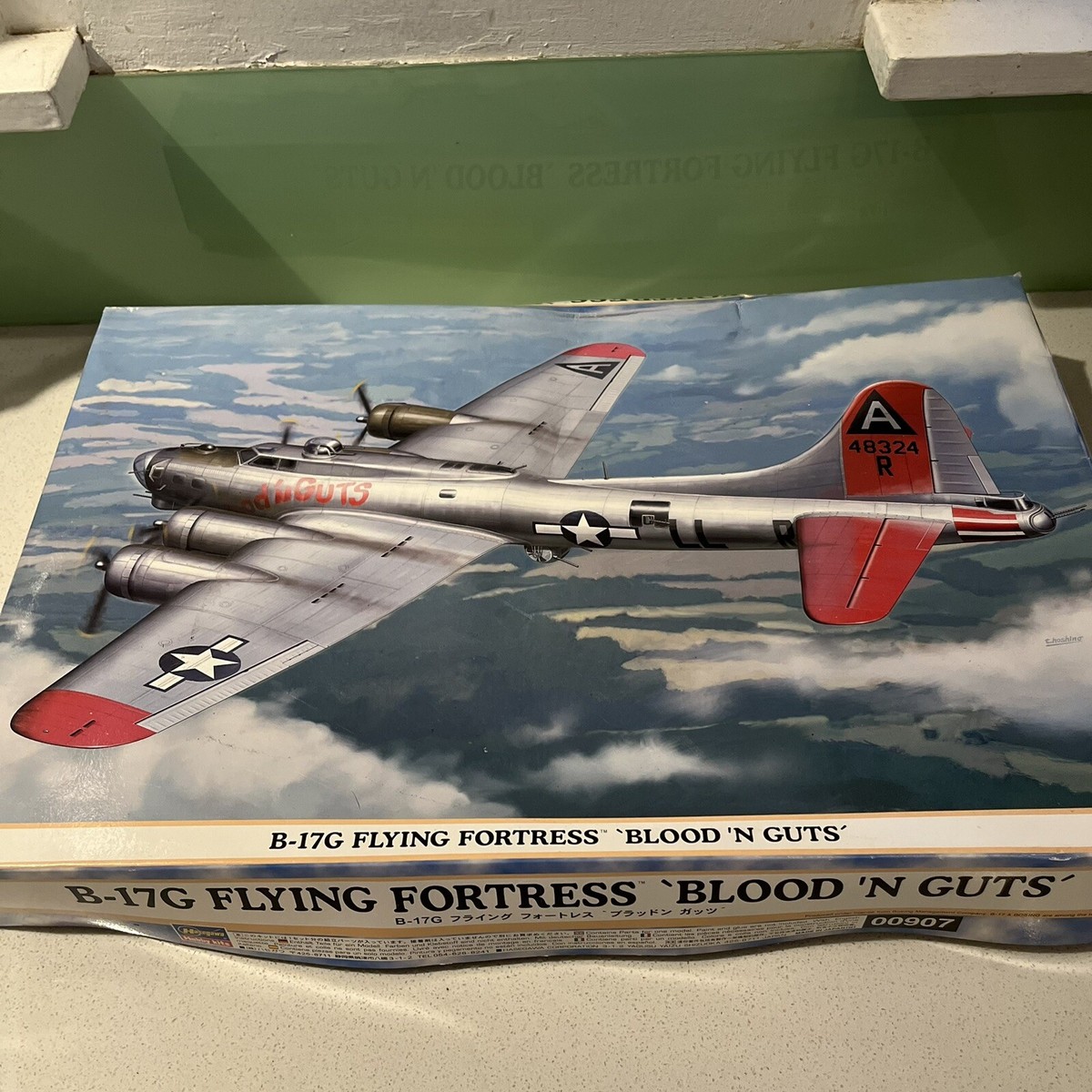 Hasegawa B-17G Flying Fortress 'Blood N' Guts' 1/72 Unassembled