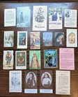 20 Vintage Catholic Holy Cards 1950s 1960s + 8 Novenas Rosary St Joseph Booklets