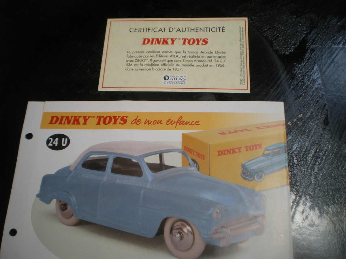 Dinky Toys France 1/43 – Simca 9 Aronde 2 Tons Verte – Réf 24 – Miniature Ancienne