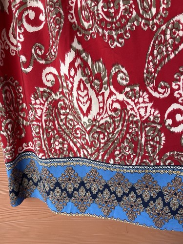 Umgee Floral Border Print Long Sleeve Mini Dress L NWT - Picture 4 of 8