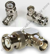 Lot10 BNC elbow,RA,Right Angle,90degree cable/cord Adapter Video/Camera/DSR/CCTV