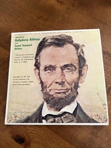 VTG Lincolns Gettysburg Address 45RPM Rec David Berger Lincoln Civil War Society