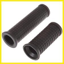 2Pcs Black Bike Bicycle Long/Short Handlebar Grips for Twising Shifter, Shock...