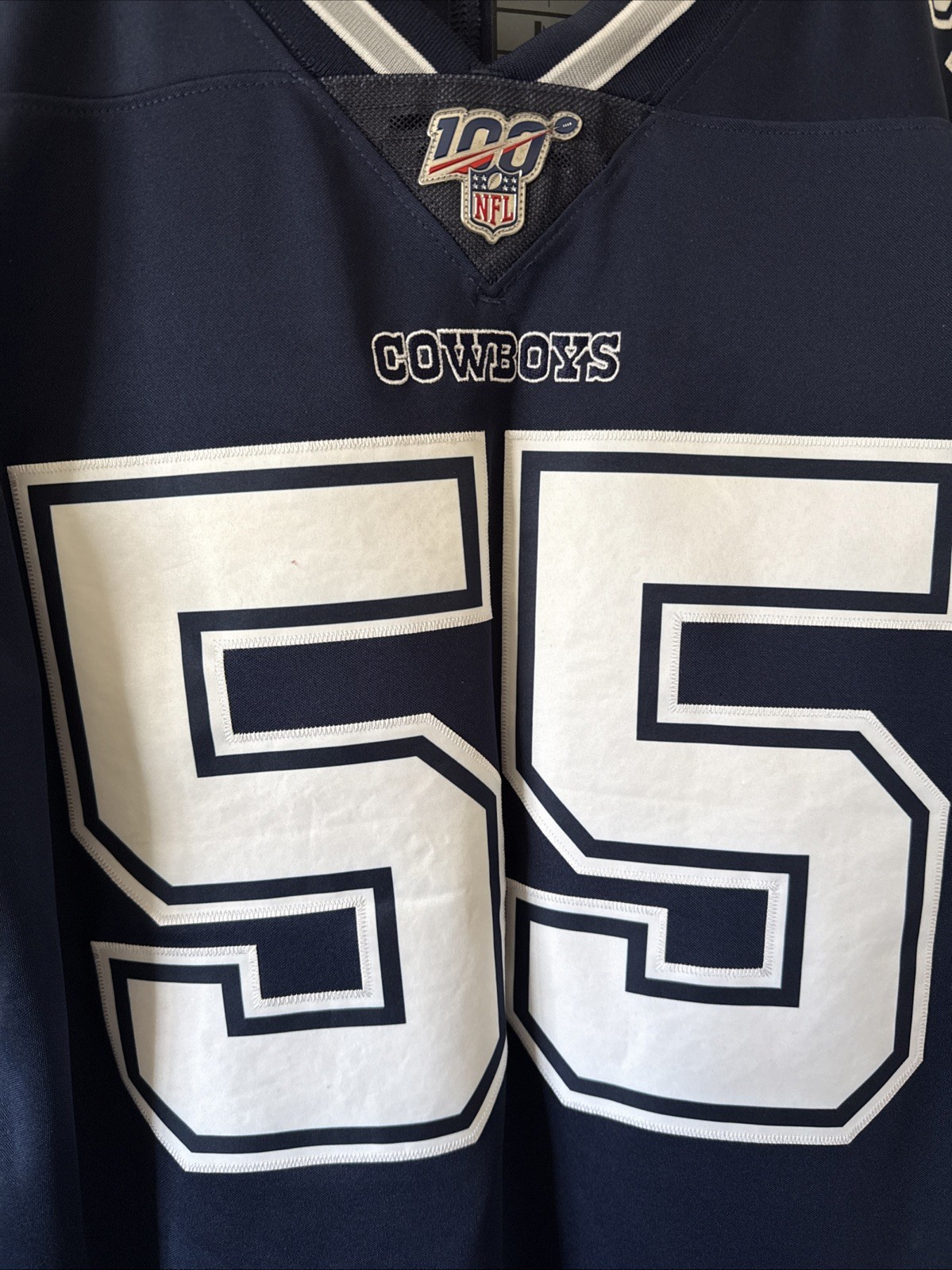 Men’s Nike Leighton Vander Esch #55 Dallas Cowboys 100 Vapor Lmtd  Jersey Sz M thumbnail 2