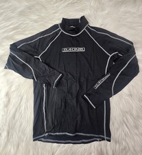 Dakine Rash Guard Mens L Black Striped Long Sleeve UV Protection Swim Shirt