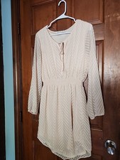 Daniel Rinn Dress Size Large Junior Peach Maxi