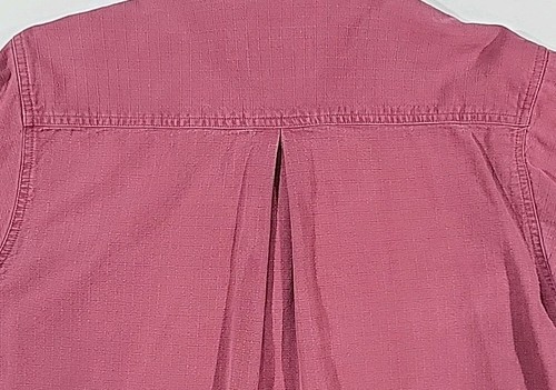 Cabelas Woven Ripstop Shirt Men's Medium Cotton Hunting Elbow Patches Pockets - Picture 10 of 14