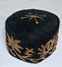 Traditional Igbo Hat  African Beaded Kufi Mens Hats  Nigerian Wedding Cap 