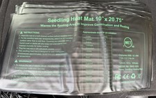 8 Pack Seedling Heat Mat Bulk, 10" X 20.75" Heat Mats for Seed Starting MET-Cert