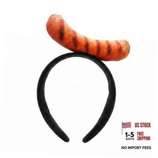 Hot Dog Headband, Funny Food Headwear for Party, Cosplay, Daily Decoration