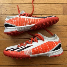 Youth 2 Adidas X Speedportal Messi .3 Indoor - White/orange /Black indoor Cleats