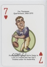 2008 Hero Decks Presents Irish Football Heroes Playing Cards Joe Theismann 7ut