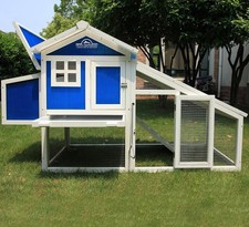 🐔 Small Plastic Chicken House / Coop with Built-in Run - Hen House 🥚