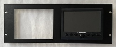 Dual Slot 4U Rackmount Faceplate for TC Electronic Clarity M  BLACK  B-Stock