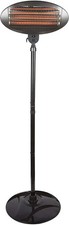 Black Electric Quartz Free Standing Floor or Wall Outdoor Garden Patio Heater