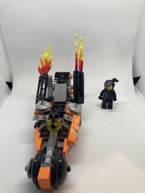 LEGO Super Cycle Chase (70808) DRAGSTER MOTORCYCLE w/ 2 Minifigs INCOMPLETE