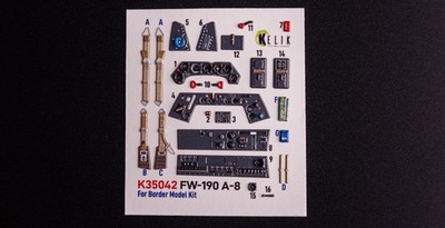 FW-190A-8 - interior 3D decals for Border Models kit 1/35 Kelik K35042