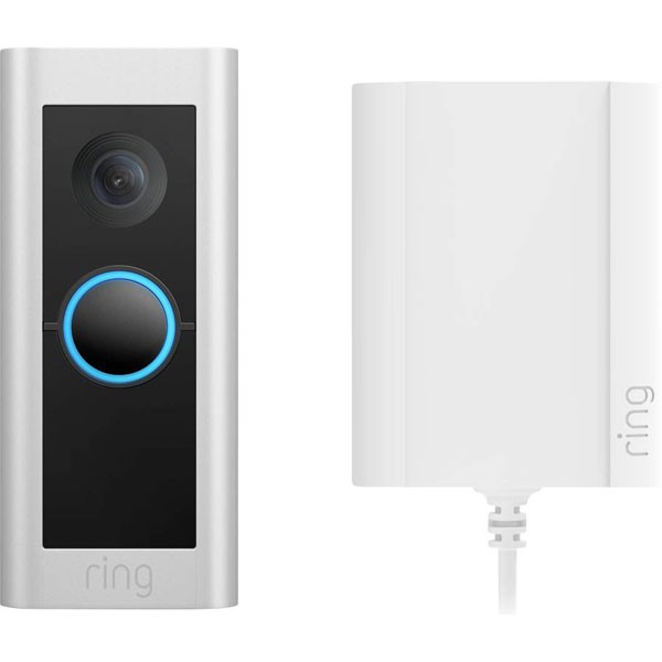 Ring Video Doorbell Pro 2 HD+ Wi-Fi Intercom Nickel Finish
