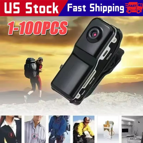 Mini Police Body Camera HD 1080P Video DVR Clip IR Night Cam Camcorder US