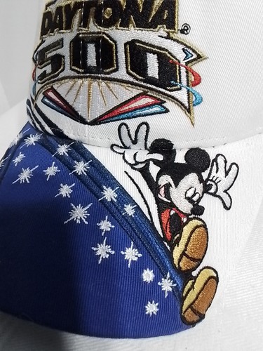 Vintage Mickey Mouse 2004 Daytona 500 NASCAR The Great American Race Mütze Kappe neu aus altem Lagerbestand - Bild 8 von 8