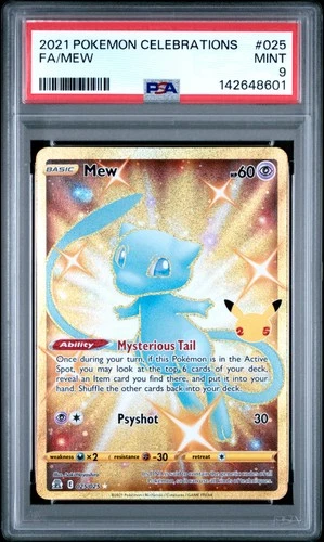 2021 POKEMON CELEBRATIONS #025 FULL ART/MEW PSA 9