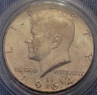 1964 P Kennedy 90% Silver Half Dollar - Real Beauty - Grandpa’s Coin Collection