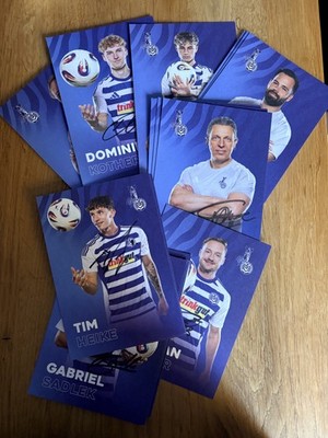 21 tlg AK Autogrammkarte Set MSV Duisburg 25 /26