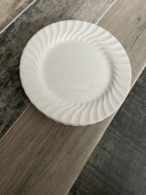 4X Johnson Brothers Regency White Swirl 8,5'' SALAT BRUNCH TELLER HERVORRAGENDER ZUSTAND