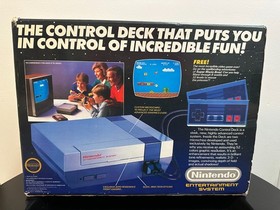 Nintendo NES Control Deck Console Super Mario Bros Bundle BOX ONLY