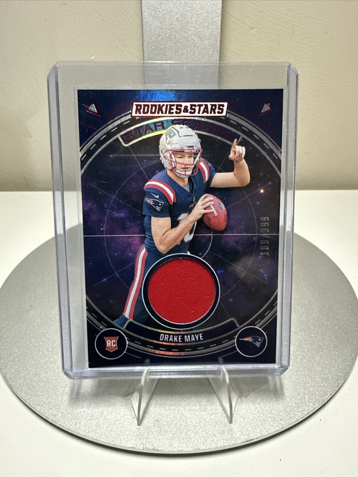 Drake Maye Panini Rookies & Stars Star Search Relics #SSDME Base