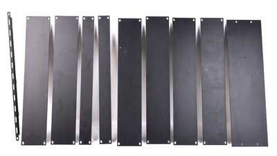 9 Middle Atlantic 1U 2U 3U Flat Black Filler Plates FEB + Lace For AV Racks w859