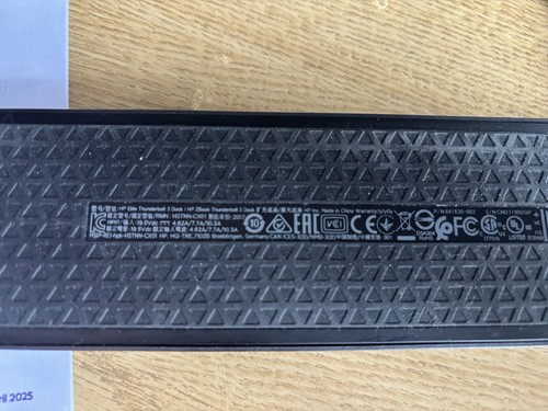 HP Elite Thunderbolt 3 Docking HSTNN-CX01 + HP 90W Power supply & USB-C Zbook - Photo 4/4