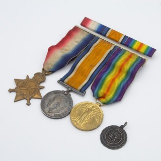 WWI Pip Squeak & Wilfred Medals & Rare Ashington Tribute Cpl. N. M. Pattison