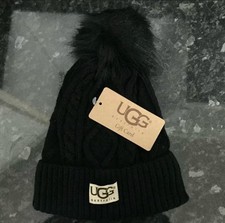 Brand New Black UGG Hat With Tags