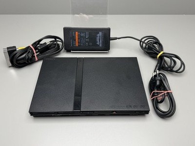 Sony PlayStation 2 PS2 Slim - SCPH-75004 Konsole in Schwarz - Retrokonsole