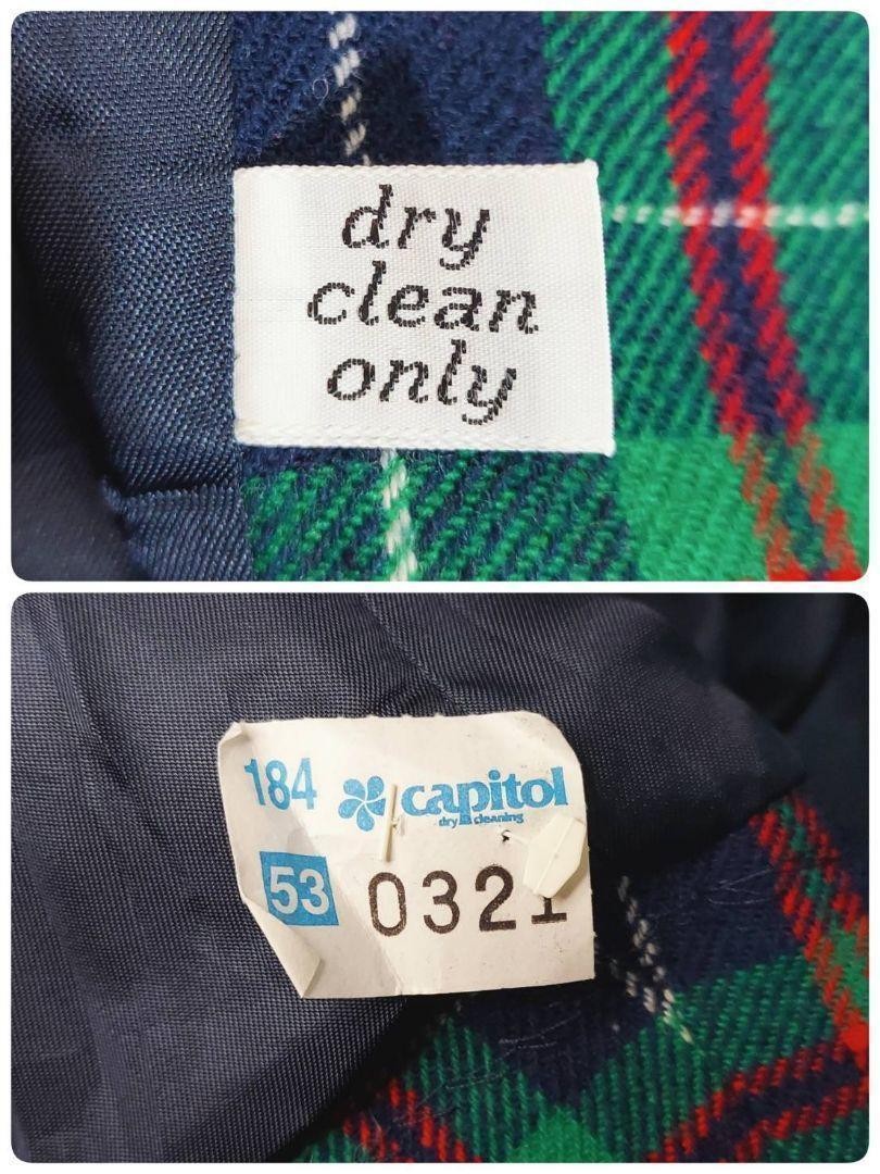 Pendleton 70s Wool Check Pattern Tailored Jacket … - image 6