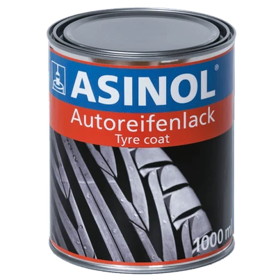 Autoreifenlack Reifenfarbe Reifenlack 1.000ml Schwarz ASINOL
