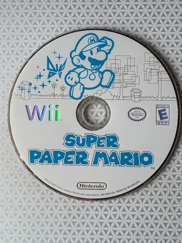 Super Paper Mario (Nintendo Wii, 2007) Disc Only Tested & Working!