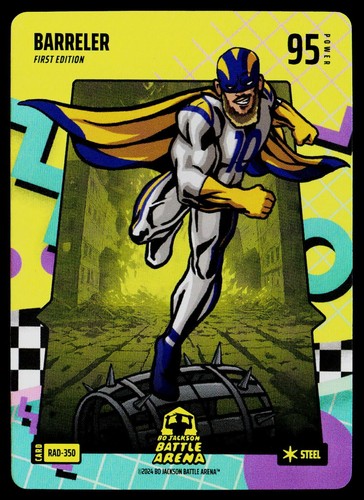 2024 Bo Jackson Battle Arena Alpha Barreler 80's Rad Battlefoil Steel RAD-350