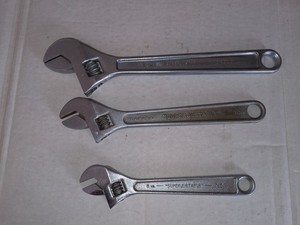 3pc Adjustable Wrench Crescent Tool Co 12",10”, 8”  JH Williams Superjustable