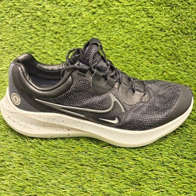Nike Zoom Winflo 8 Shield Mens Size 9.5 Black Athletic Running Shoes Sneakers