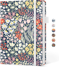 Pretty Lined Journal for Women, Aesthetic Cute Hardcover Leather Journal for Wri