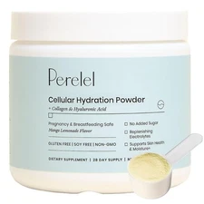 Perelel Hydration Powder, Electrolyte Supplement with Collagen & Hyaluronic A...