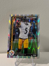 2025 Topps Chrome Football Jalen Ramsey RayWave Refractor Card #191