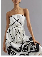Anthropologie Verb Appliqued Maxi Women's Dress by Pallavi Singhee NWT