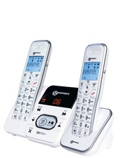 Twin Amplified Cordless Telephone Handset With Tam + 1 Handset by Geemarc