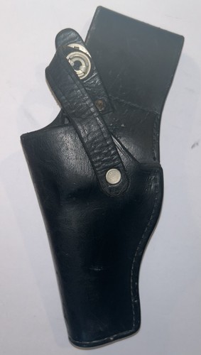 Don Hume H216 #14 4” Holster, Left Handed, Black Leather, Belt Loop & Flap Snap